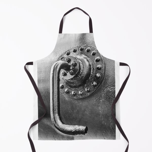 Item preview, Close-Up Of Industrial Metal Handle And Riveted Plate Showing Textured Iron Surface designed and sold by Nmallia.