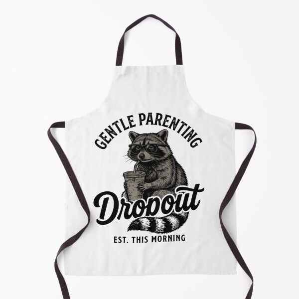 Item preview, Gentle Parenting Dropout Funny Tired Mom Raccoon Humor designed and sold by FreshVibe Prints.