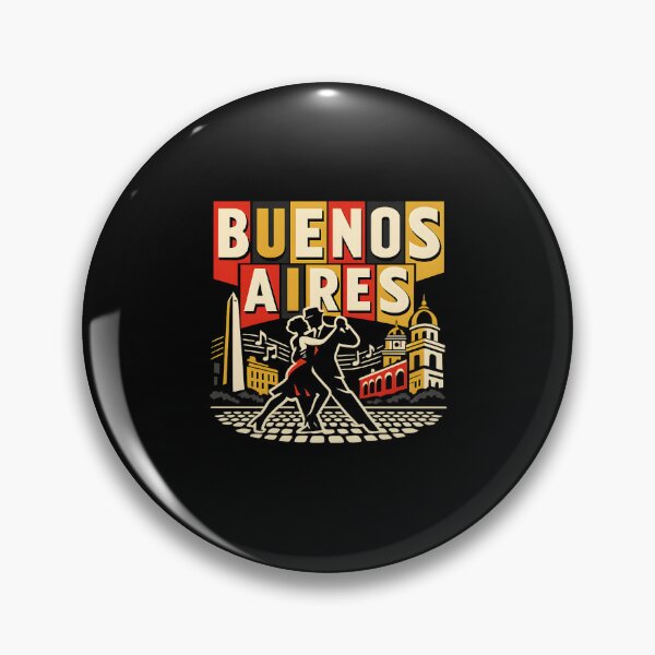 Item preview, Buenos Aires Retro Vintage Travel Shirt designed and sold by SJarts Creative Studio.