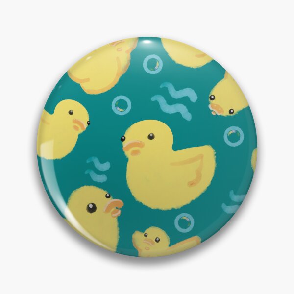 Item preview, Watercolour rubber ducks on green designed and sold by Catphonesoup.