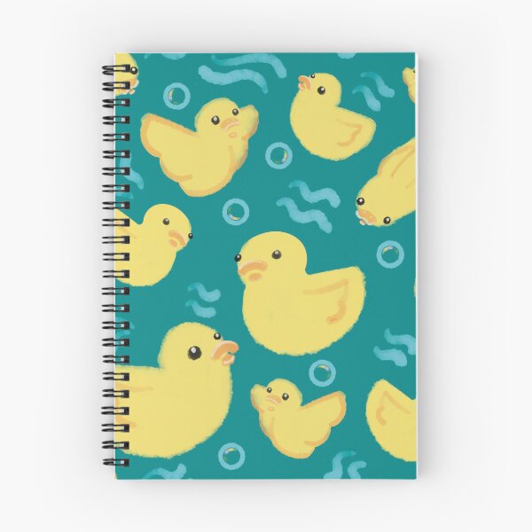 Item preview, Watercolour rubber ducks on green designed and sold by Catphonesoup.
