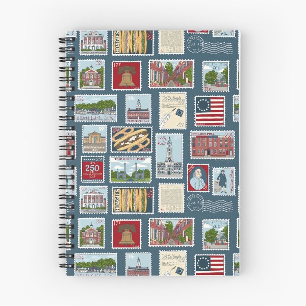 Item preview, 250 Years of Philadelphia Stamps Illustration designed and sold by Elizabeth Weglein.