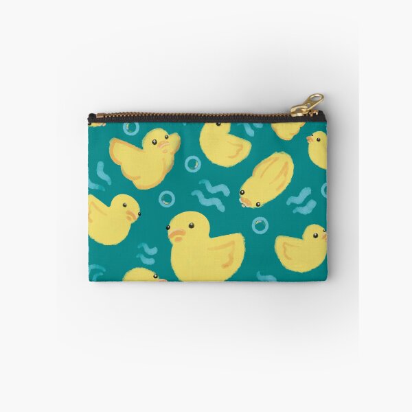 Item preview, Watercolour rubber ducks on green designed and sold by Catphonesoup.