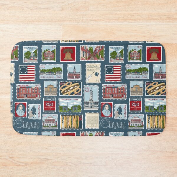 Item preview, 250 Years of Philadelphia Stamps Illustration designed and sold by Elizabeth Weglein.