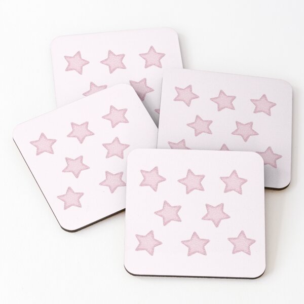 Item preview, pink sparkly stars sticker pack designed and sold by inainart.