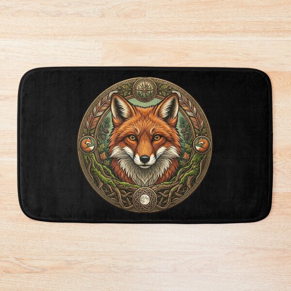 Item preview, Celtic Fox Emblem - Mystical Woodland Spirit designed and sold by submoro.