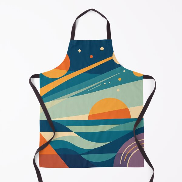 Item preview, Geometric Cosmic Sky with Suns and Planets designed and sold by InkSmithery.
