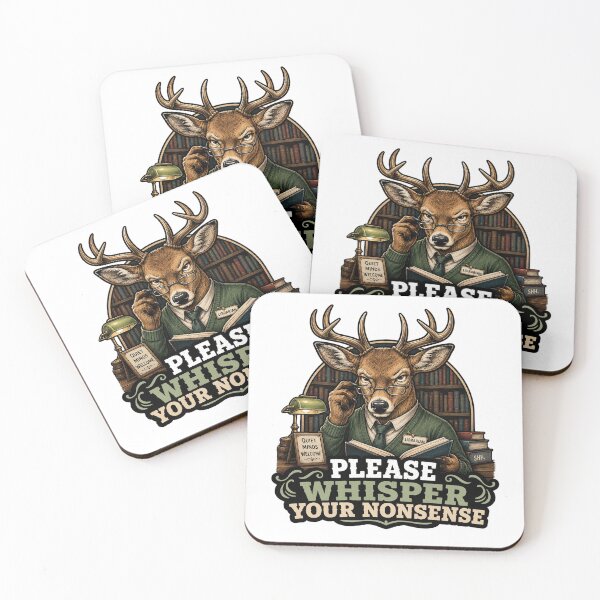 Item preview, Funny Librarian Gift Grumpy Deer Library Humor Sarcastic  designed and sold by Gentlestate.