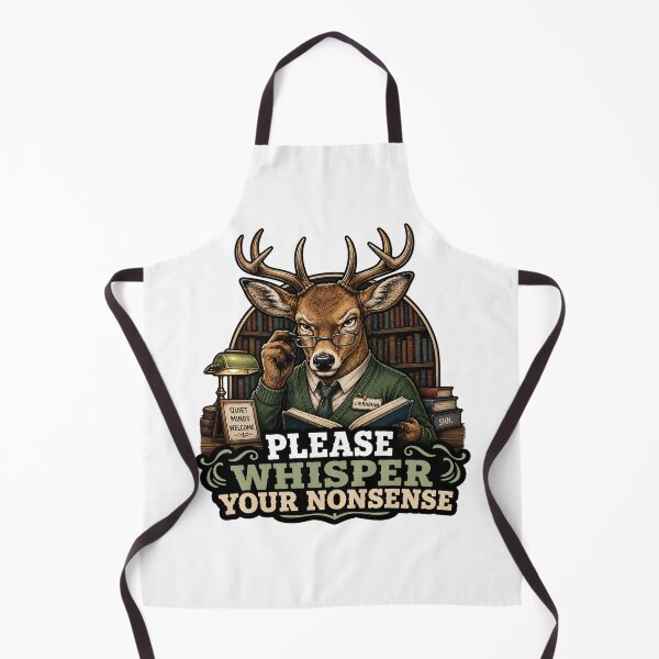 Item preview, Funny Librarian Gift Grumpy Deer Library Humor Sarcastic designed and sold by Gentlestate.
