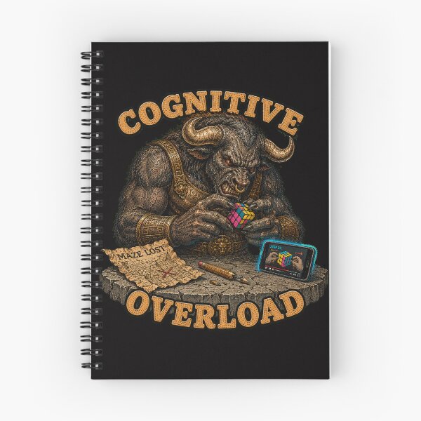 Item preview, Funny Minotaur Rubiks Cube Puzzle Retro Graphic Tee designed and sold by Mythic Ink Studio.