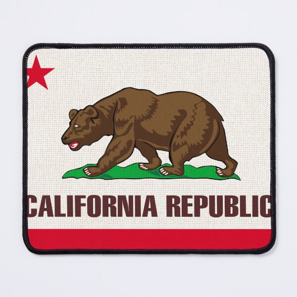 Item preview, Flag of American state California flag on fabric surface. California state flag on textured background. Colored flag of California on fabric surface. Symbol of American state designed and sold by Decoriolus.