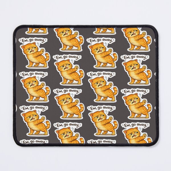Item preview, The Moody Ginger Cats - Cute Chubby Neko designed and sold by LadyArtSpirit.