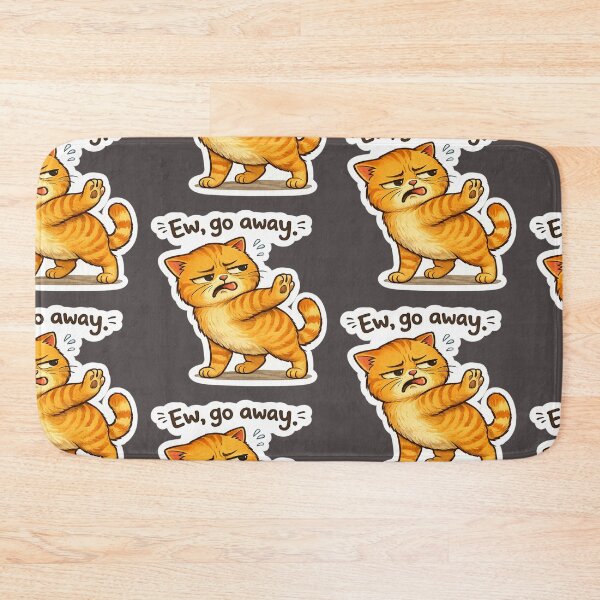 Item preview, The Moody Ginger Cats - Cute Chubby Neko designed and sold by LadyArtSpirit.