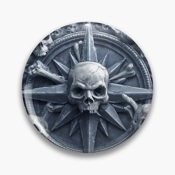 Item preview, Skulls Compass Star designed and sold by IllumeInk.