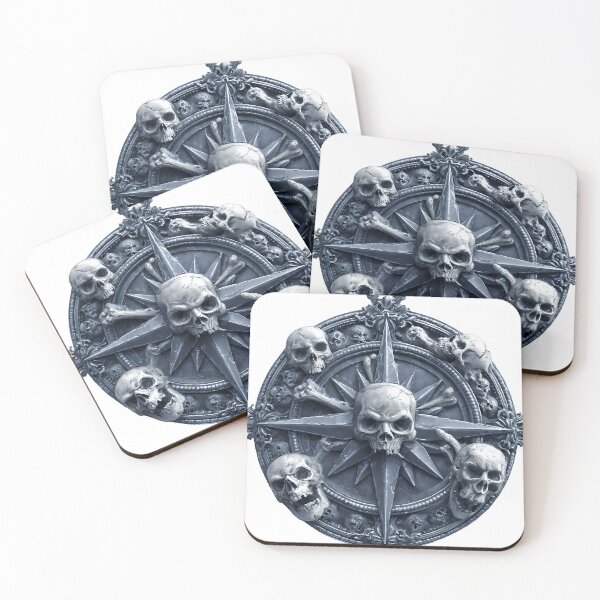 Item preview, Skulls Compass Star designed and sold by IllumeInk.