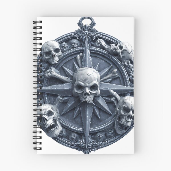 Item preview, Skulls Compass Star designed and sold by IllumeInk.