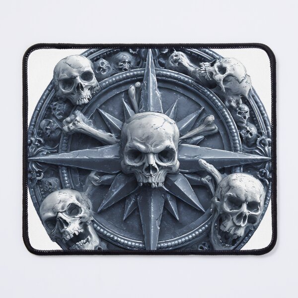Item preview, Skulls Compass Star designed and sold by IllumeInk.