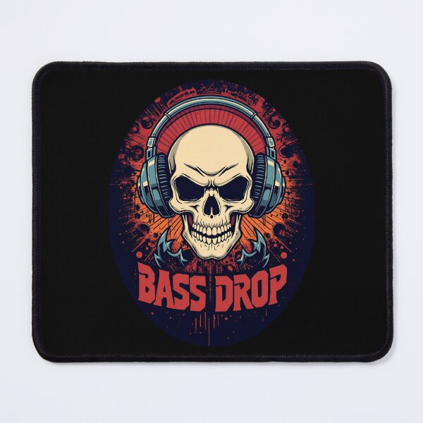 Item preview, Bass Drop skull wearing huge headphones 12 designed and sold by Neon G.