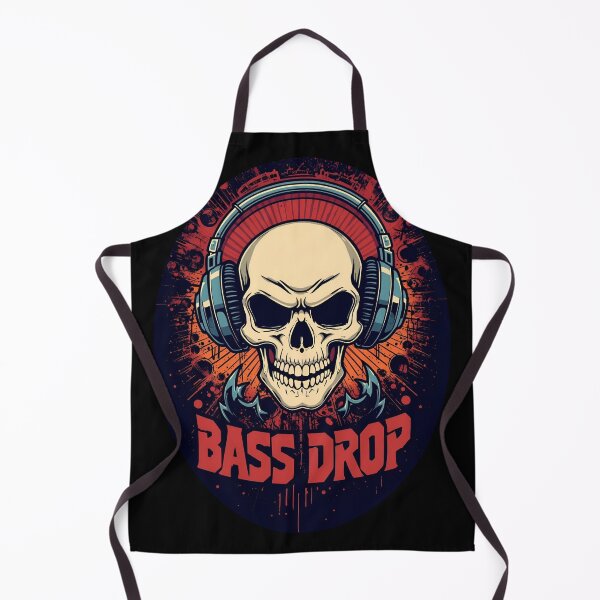 Item preview, Bass Drop skull wearing huge headphones 12 designed and sold by Neon G.
