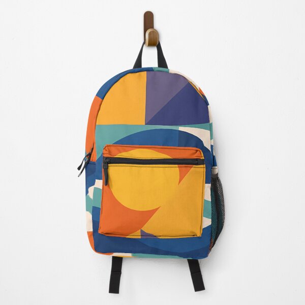 Item preview, Geometric Coastal Landscape with Sun and Waves designed and sold by InkSmithery.