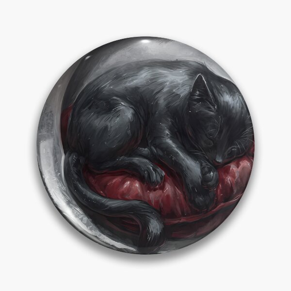 Item preview, Gothic Cat Medallion designed and sold by IllumeInk.
