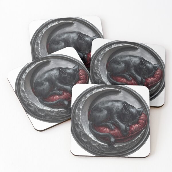Item preview, Gothic Cat Medallion designed and sold by IllumeInk.