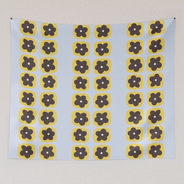 Item preview, Retro flowers in a row designed and sold by Ailiida.