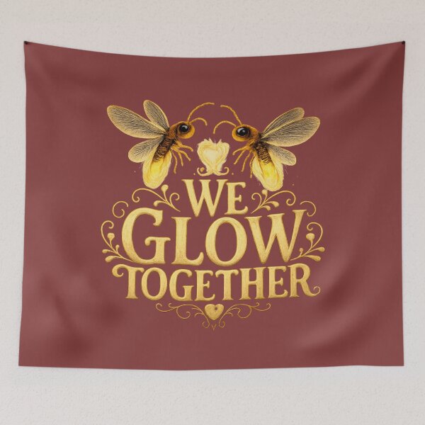 Item preview, We Grow Together, Romantic Healing Love Aesthetic Design designed and sold by JagrDesigns.