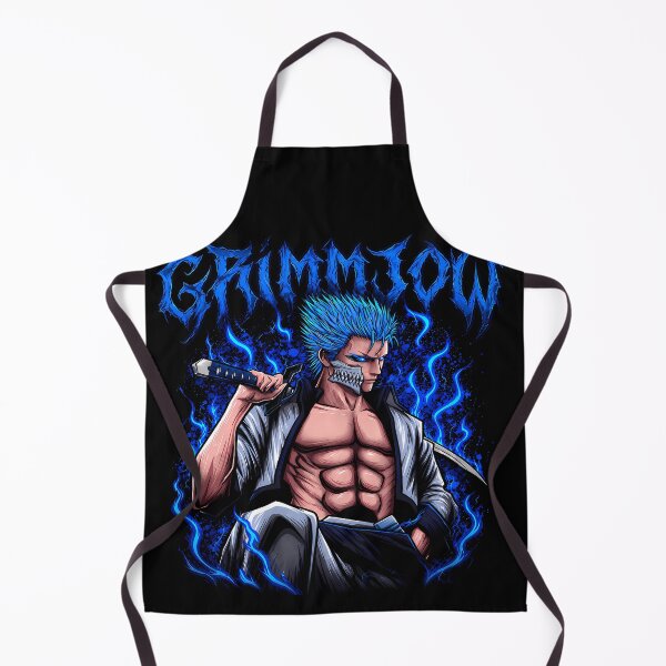 Item preview, Grimmjow Blue Flames Hollow Mask Warrior Design | Fierce Blue Hair Streetwear Aesthetic designed and sold by Trinidesigns123.