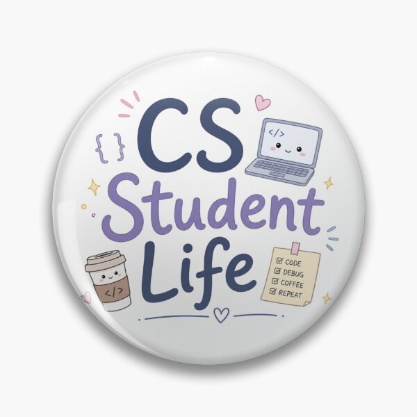 Item preview, CS Student Life Cute Coding Aesthetic T-Shirt Design designed and sold by Sanika arts .