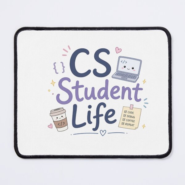 Item preview, CS Student Life Cute Coding Aesthetic T-Shirt Design designed and sold by Sanika arts .
