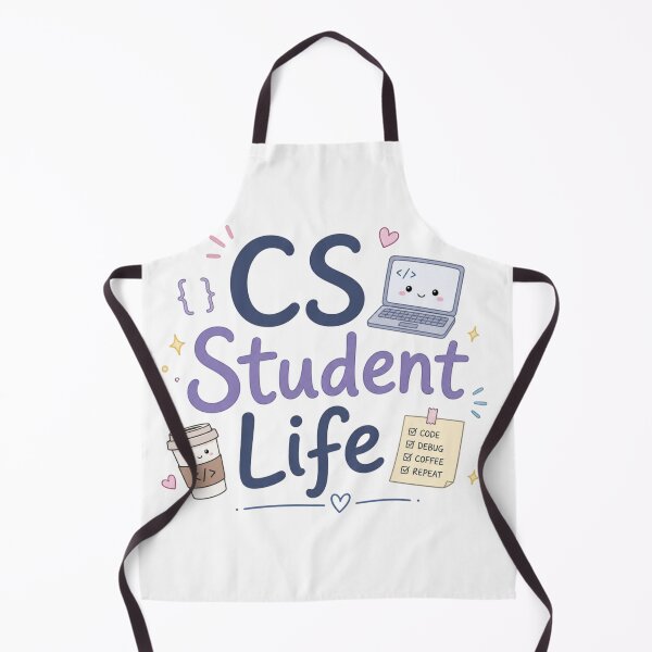 Item preview, CS Student Life Cute Coding Aesthetic T-Shirt Design designed and sold by Sanika arts .