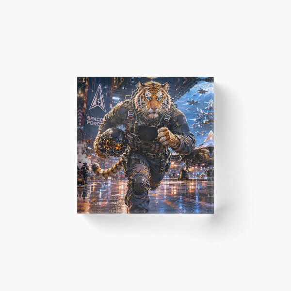 Item preview, Tiger Space Force Pilot Runs to his Aircraft designed and sold by nikkolaus.