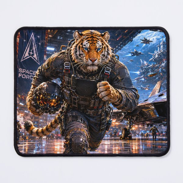 Item preview, Tiger Space Force Pilot Runs to his Aircraft designed and sold by nikkolaus.