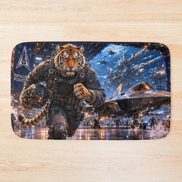 Item preview, Tiger Space Force Pilot Runs to his Aircraft designed and sold by nikkolaus.