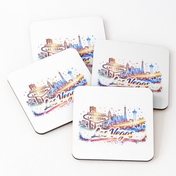 Item preview, Las Vegas Skyline Neon Desert City Aesthetic Design designed and sold by CleanDecor.