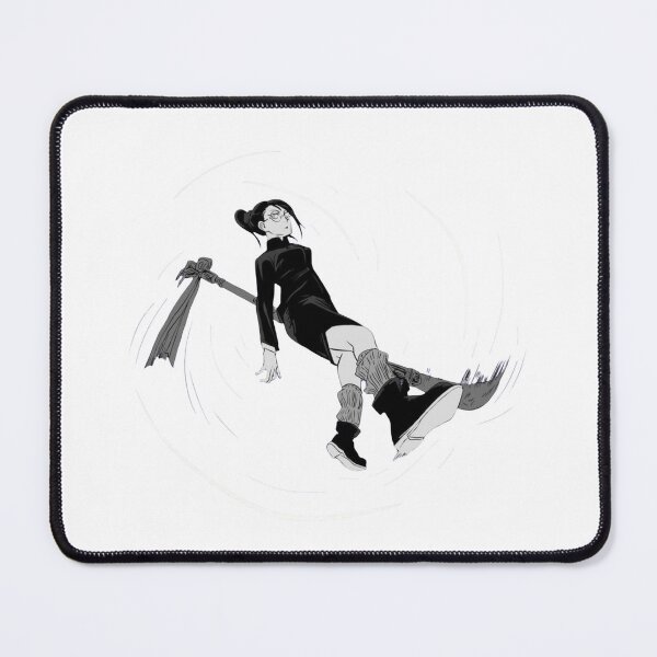Item preview, High School Girl Floating in Air Holding Large Broom Stick Frame designed and sold by JohnnyFive8.