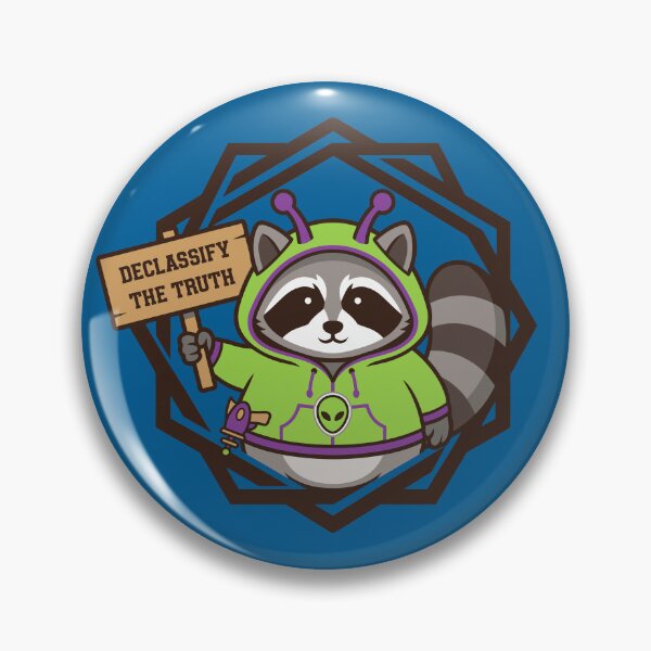 Item preview, Galactic Trash Panda: The Disclosure Demand | Alien Truthseeker designed and sold by ZUMERI.
