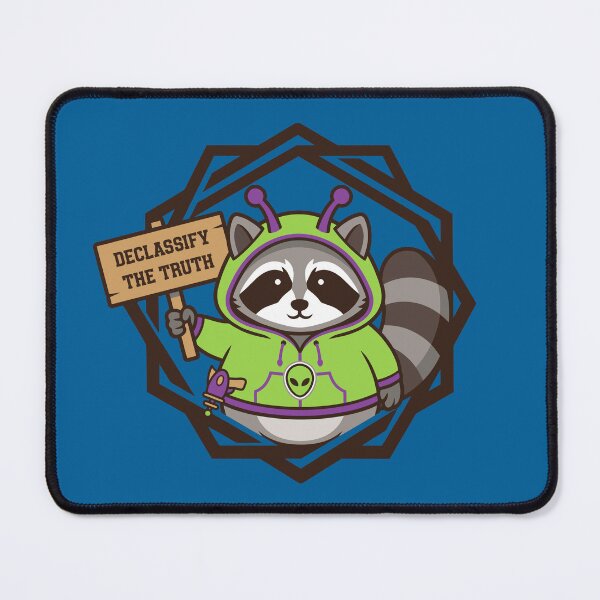 Item preview, Galactic Trash Panda: The Disclosure Demand | Alien Truthseeker designed and sold by ZUMERI.