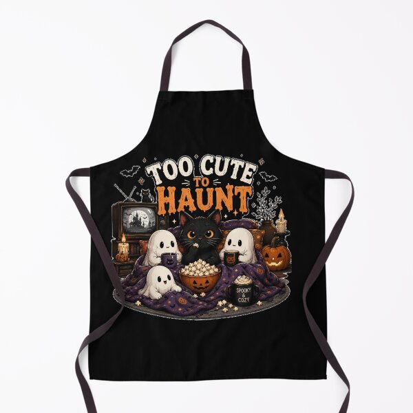 Item preview, Too Cute To Haunt Ghost Cat Sleepover Halloween Design designed and sold by MotylekAnia.