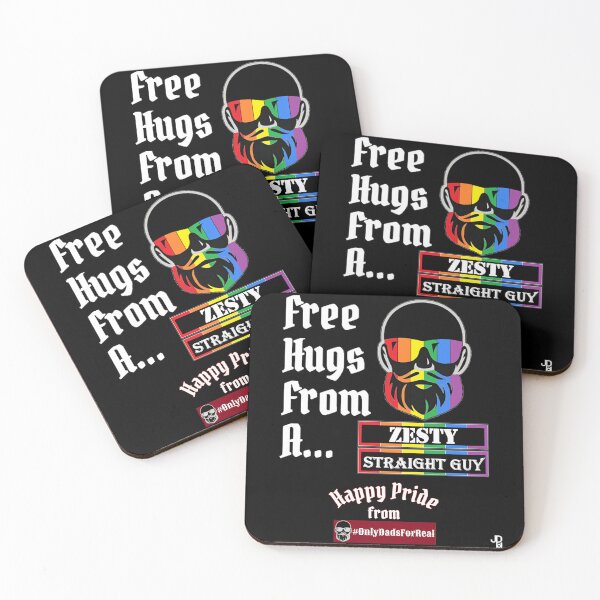 Item preview, Free Hugs Zesty Straight Guy (Black) *More Colors Available in Collection designed and sold by OnlyDadsForReal.