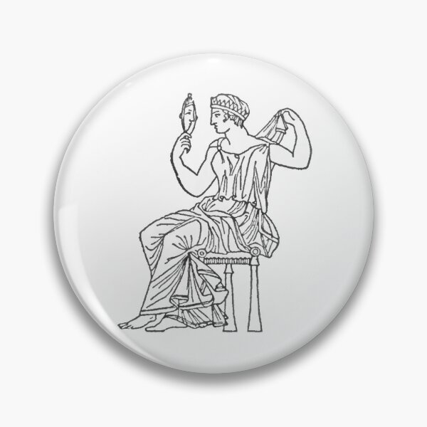Item preview, Woman with Mirror, Goddess, Greek Goddess Drawing designed and sold by HawthorneFlame.