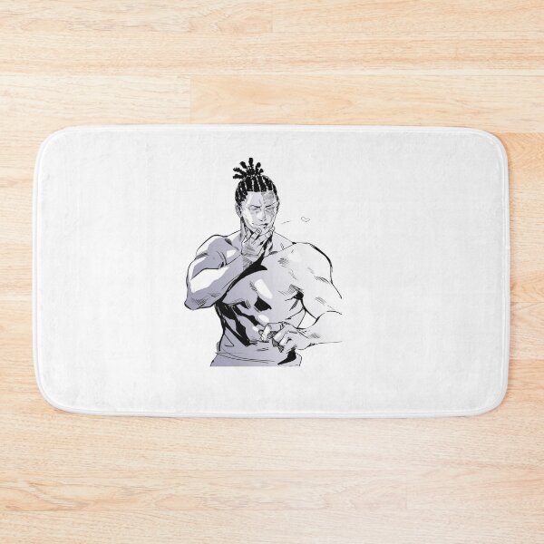 Item preview, Muscular Gym Warrior Touching His Chin and Blowing a Small Floating Heart designed and sold by JohnnyFive8.