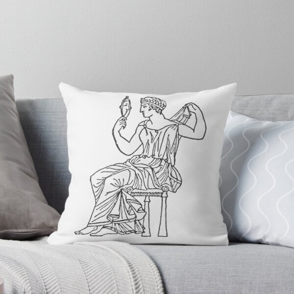 Item preview, Woman with Mirror, Goddess, Greek Goddess Drawing designed and sold by HawthorneFlame.
