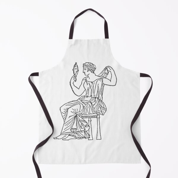 Item preview, Woman with Mirror, Goddess, Greek Goddess Drawing designed and sold by HawthorneFlame.