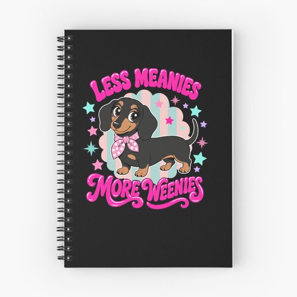 Item preview, Less Meanies More Weenies Funny Preppy Dachshund Dog designed and sold by FreshVibe Prints.