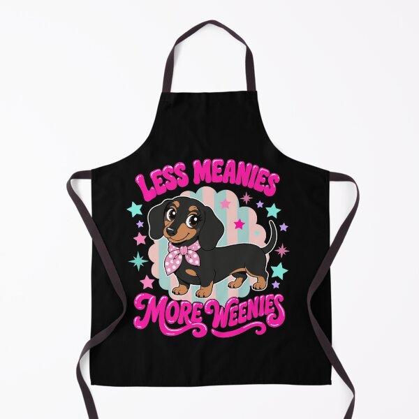 Item preview, Less Meanies More Weenies Funny Preppy Dachshund Dog designed and sold by FreshVibe Prints.