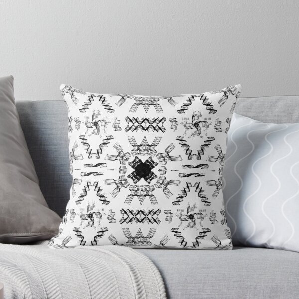 Item preview, black multiple line seamless pattern designed and sold by thesalynn.