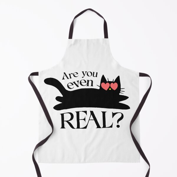 Item preview, Are You Even Real Black Cat in Love - Kawaii Romantic Phrase designed and sold by silviaarzamendia.