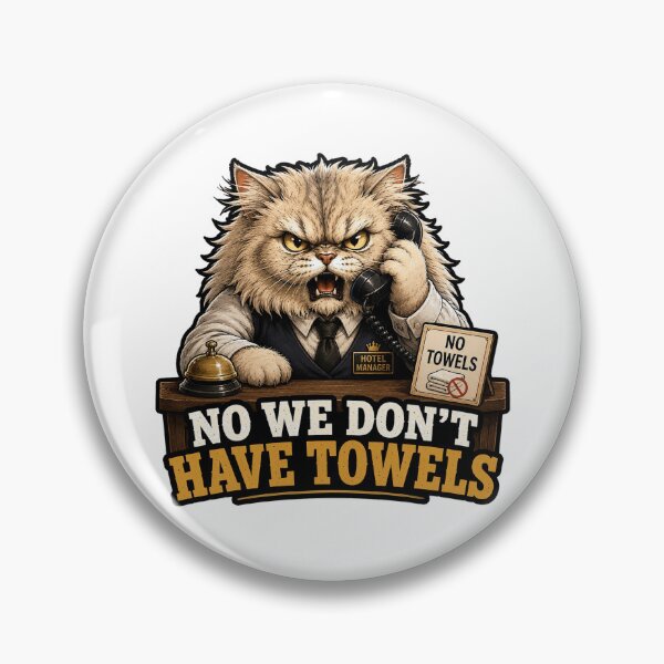 Item preview, Funny Hotel Staff Gift Angry Cat Hospitality Worker Humor  designed and sold by Gentlestate.